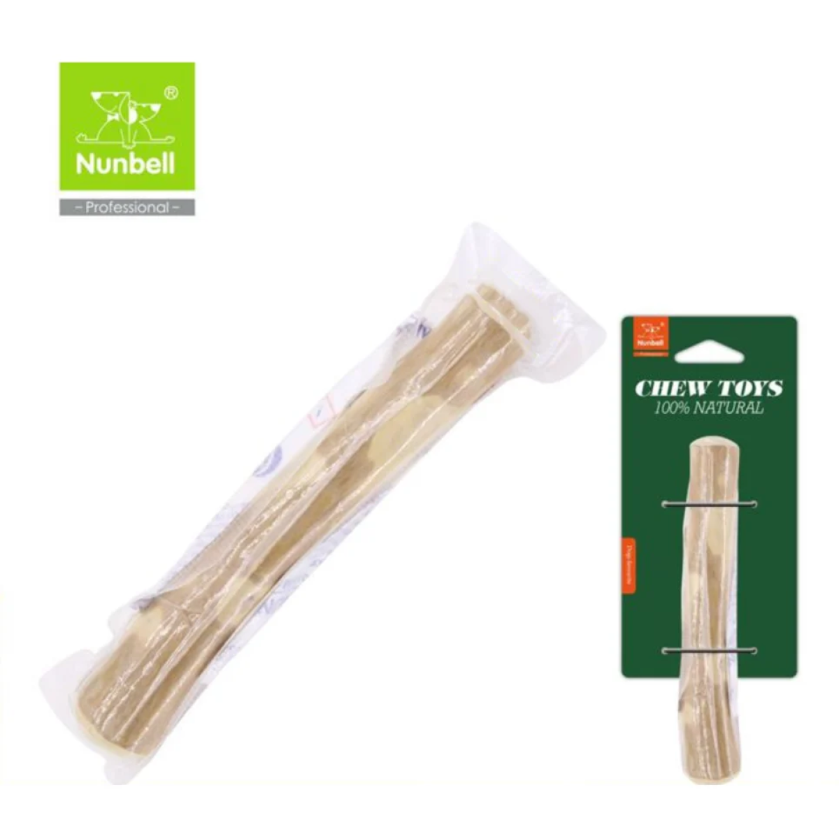 Nunbell Μασόμενα Sticks για Σκύλους απο Φυσικό Δέρμα 1,6-2,8cm Medium 38490 - Image 2