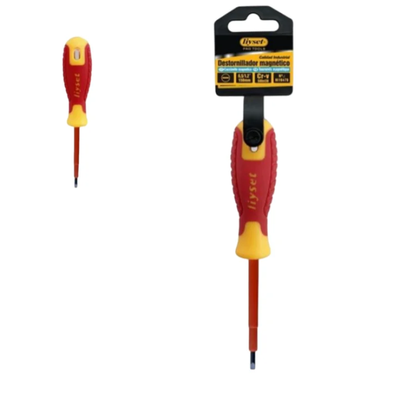 Liyset Μαγνητικό Κατσαβίδι Ίσιο 6.5x150MM – Χρωμίου Βαναδίου, VDE - 2216476