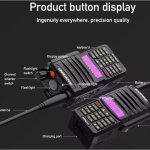 Πομποδέκτης Baofeng UV-9R Plus 15W IP68 Αδιάβρονο Walkie Talkie Dual Band – 16KM Εμβέλεια, VHF/UHF, 128 Κανάλια