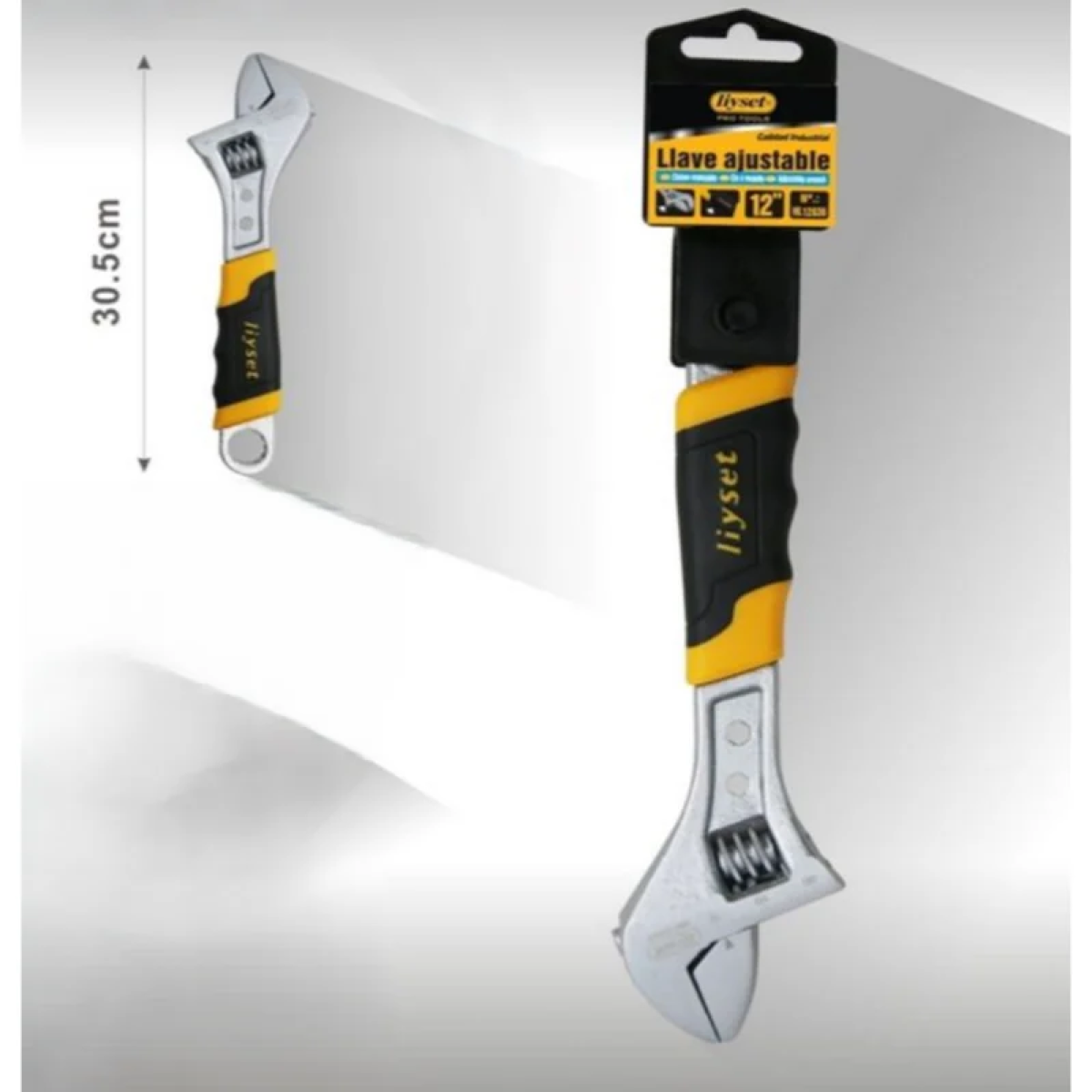 Γαλλικό Κλειδί Liyset 12” (30,5cm) με Μόνωση & Ρυθμιζόμενο Άνοιγμα - 212836