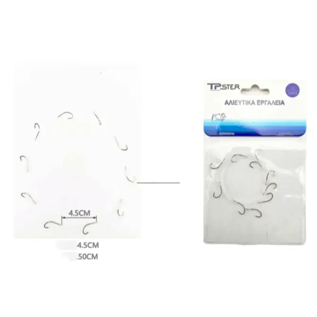 Tpster Πολυάγκιστρο 10 Αγκιστριών #12 – 50cm – 38136