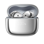 REMAX CozyBuds W35 Ασύρματα Ακουστικά Bluetooth με Μεταλλικό Design & Οθόνη LED - Ασημί