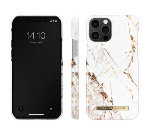 IDEAL OF SWEDEN Θήκη Fashion iPhone 12/12 Pro Carrara Gold IDFCA16-I2061-46