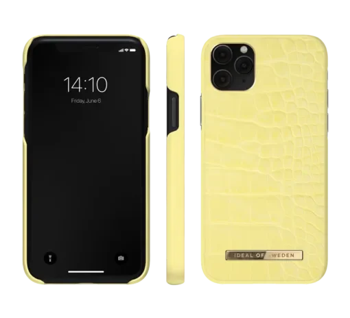 IDEAL OF SWEDEN Atelier Case για iPhone 11 Pro/XS/X Lemon Croco IDACSS21-I1958-263