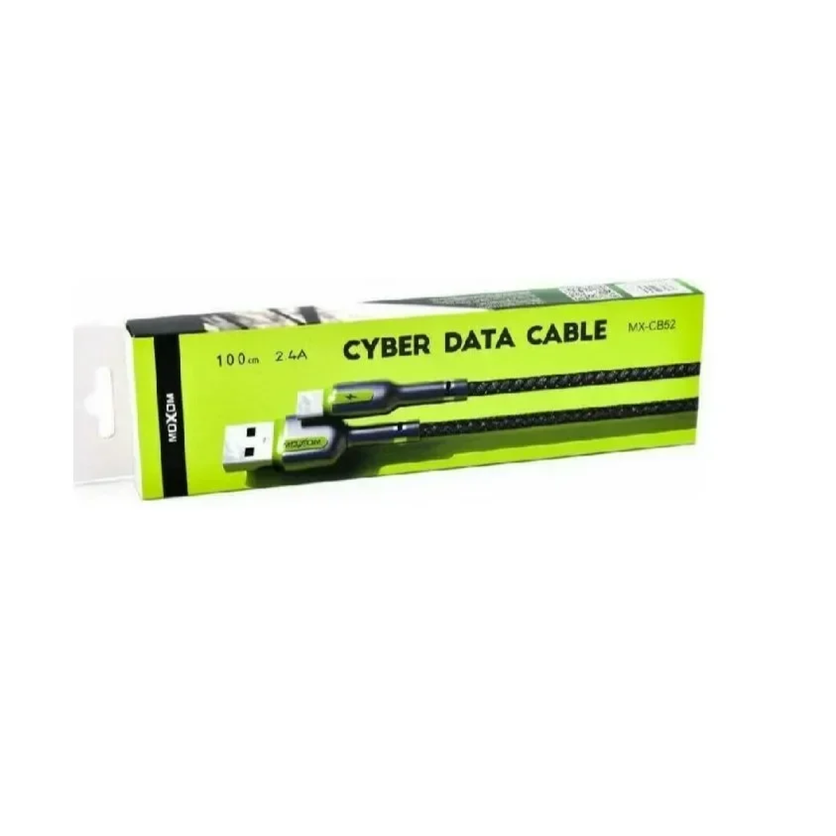 Υφασμάτινο Καλώδιο USB Type-C 2.4Α 100cm Moxom MX-CB52 - Image 3