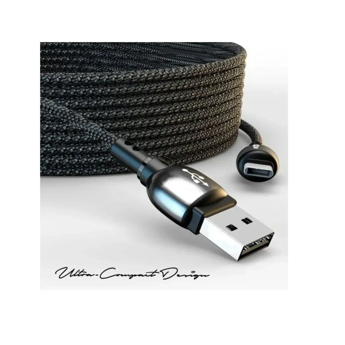 Υφασμάτινο Καλώδιο USB Type-C 2.4Α 200cm Moxom MX-CB42 - Image 2