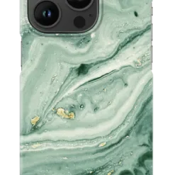 IDEAL OF SWEDEN Θήκη Fashion iPhone 14 Pro Mint Swirl Marble IDFCSS21-I2261P-258