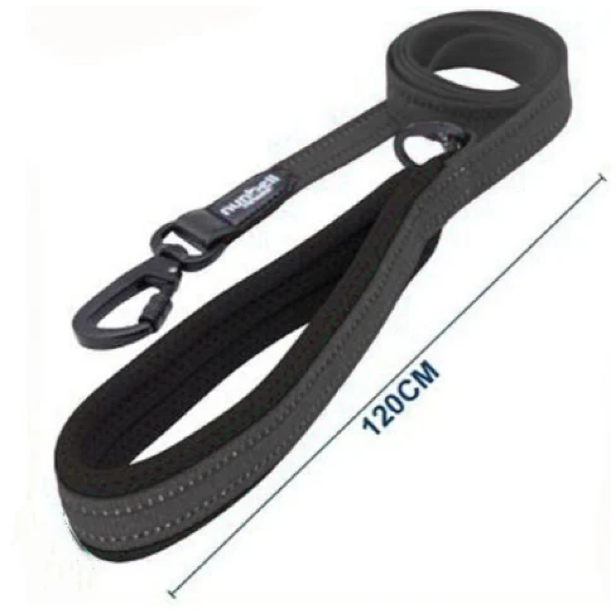 Nunbell Οδηγός για Σκύλους W2cm*L120cm Medium Μαύρο 33844 - Image 2