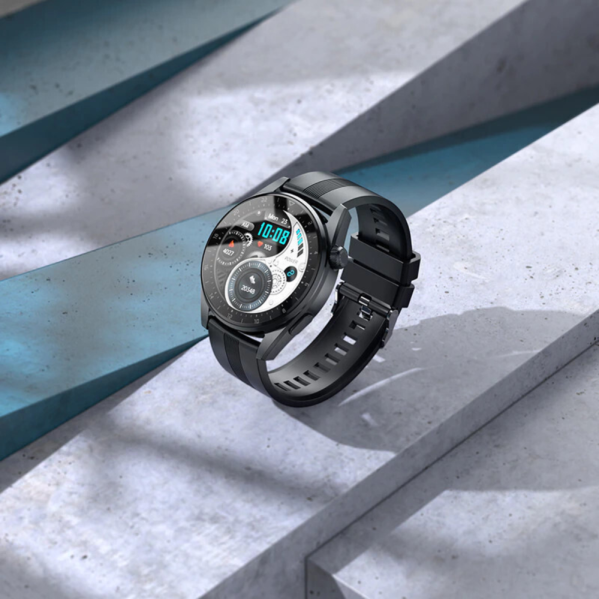 Hoco Y9 Smartwatch με 13 Αθλητικές Λειτουργίες και Παλμομέτρηση - Μαύρο