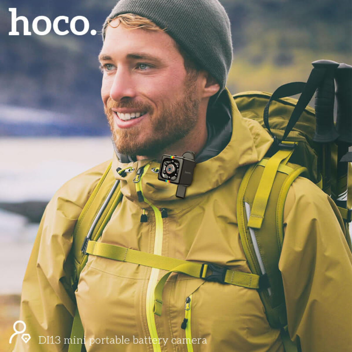 Hoco DI13 Mini Κάμερα Ασφαλείας 720p με Ανιχνευτή Κίνησης & Υπέρυθρες – Υποστήριξη TF Card έως 32GB