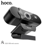 Hoco DI23 Web Camera 2K με Περιστροφή 360° και Ενσωματωμένο Μικρόφωνο – Μαύρη