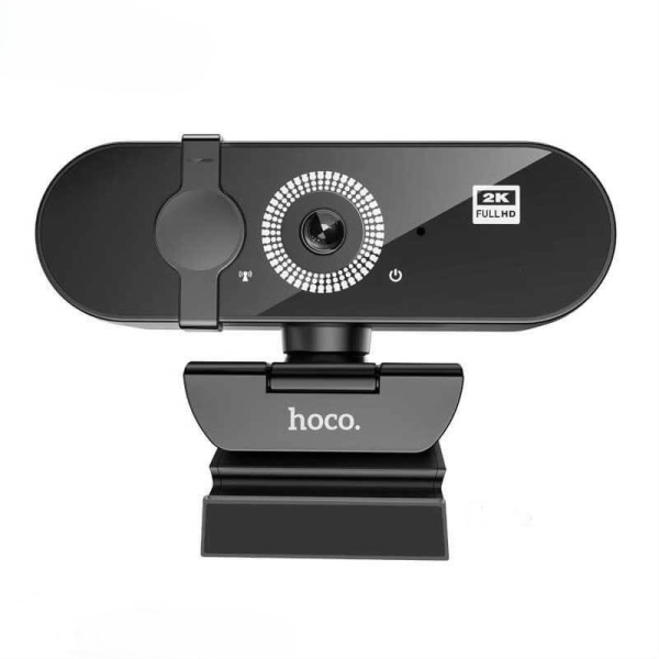 Hoco DI23 Web Camera 2K με Περιστροφή 360° και Ενσωματωμένο Μικρόφωνο – Μαύρη