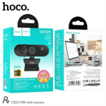 Hoco DI23 Web Camera 2K με Περιστροφή 360° και Ενσωματωμένο Μικρόφωνο – Μαύρη
