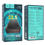 Hoco J101B Astute Power Bank 30000mAh 20W με 2x USB-A & USB-C Power Delivery – Μαύρο