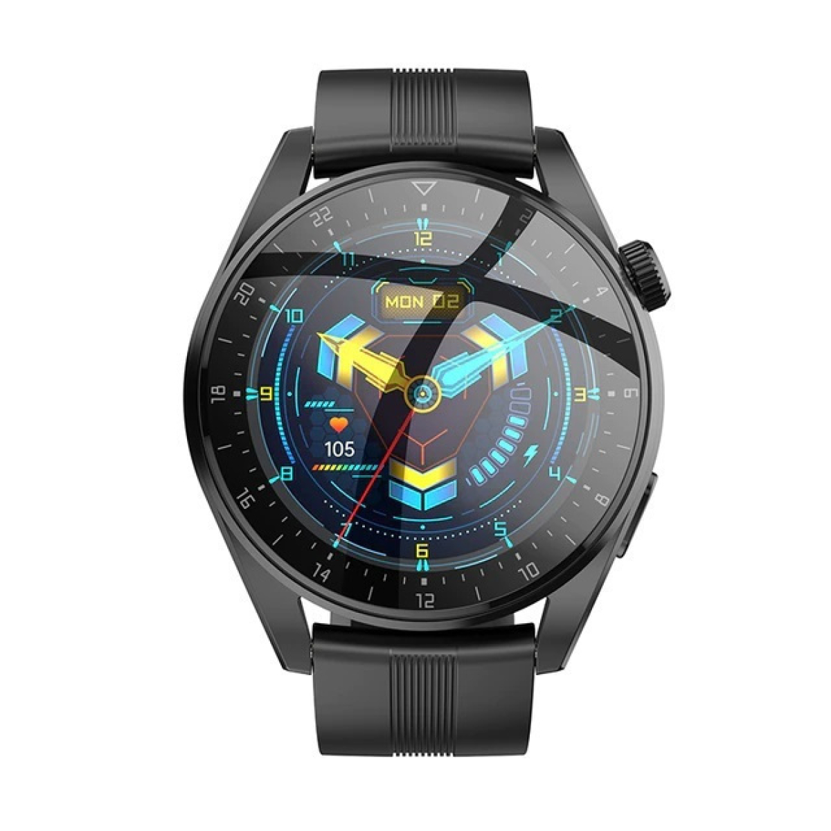 Hoco Y9 Smartwatch με 13 Αθλητικές Λειτουργίες και Παλμομέτρηση - Μαύρο