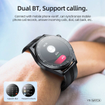 Hoco Y9 Smartwatch με 13 Αθλητικές Λειτουργίες και Παλμομέτρηση - Μαύρο