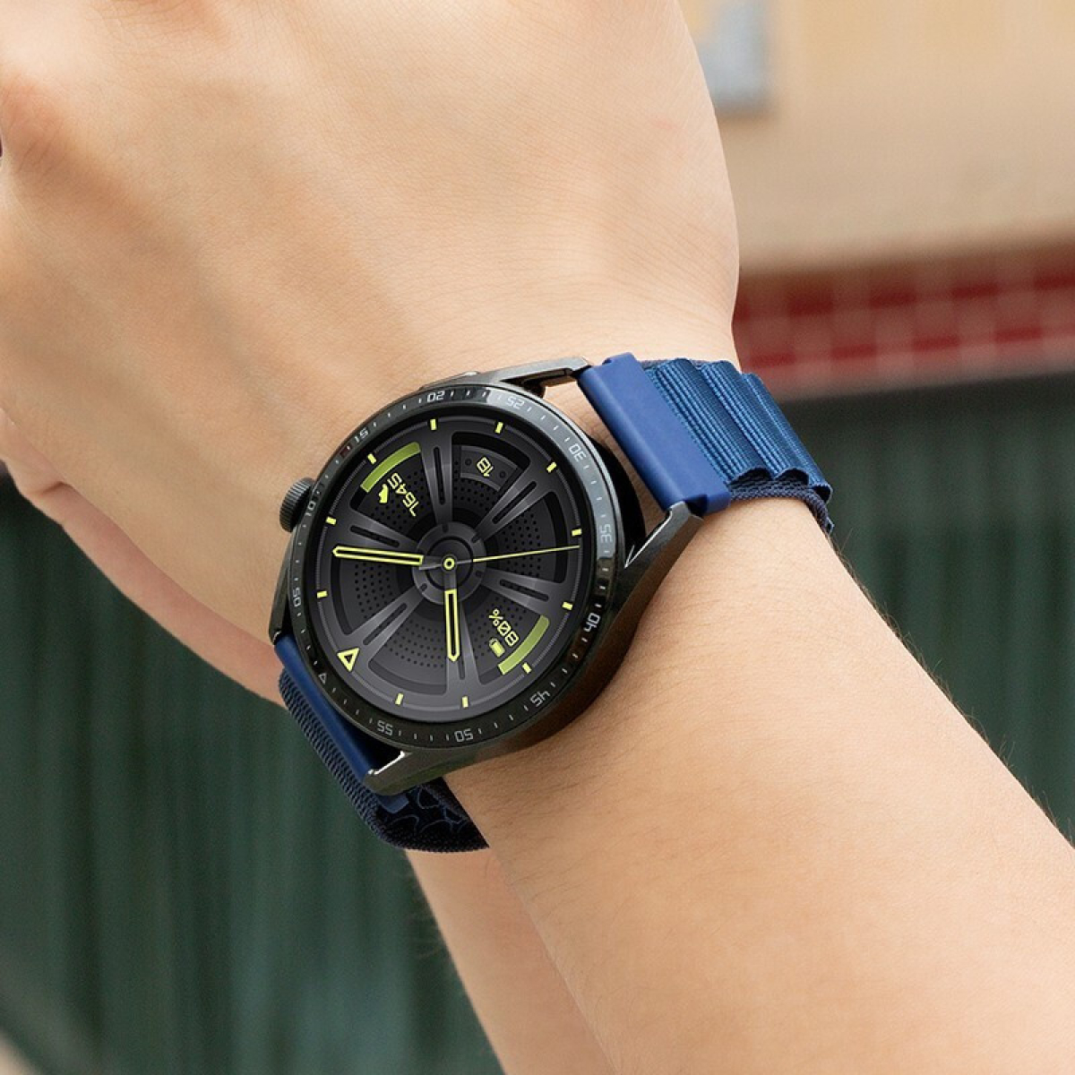 Hoco WH05 Climbing Series Λουράκι Ρολογιού από Nylon 20mm – Πράσινο