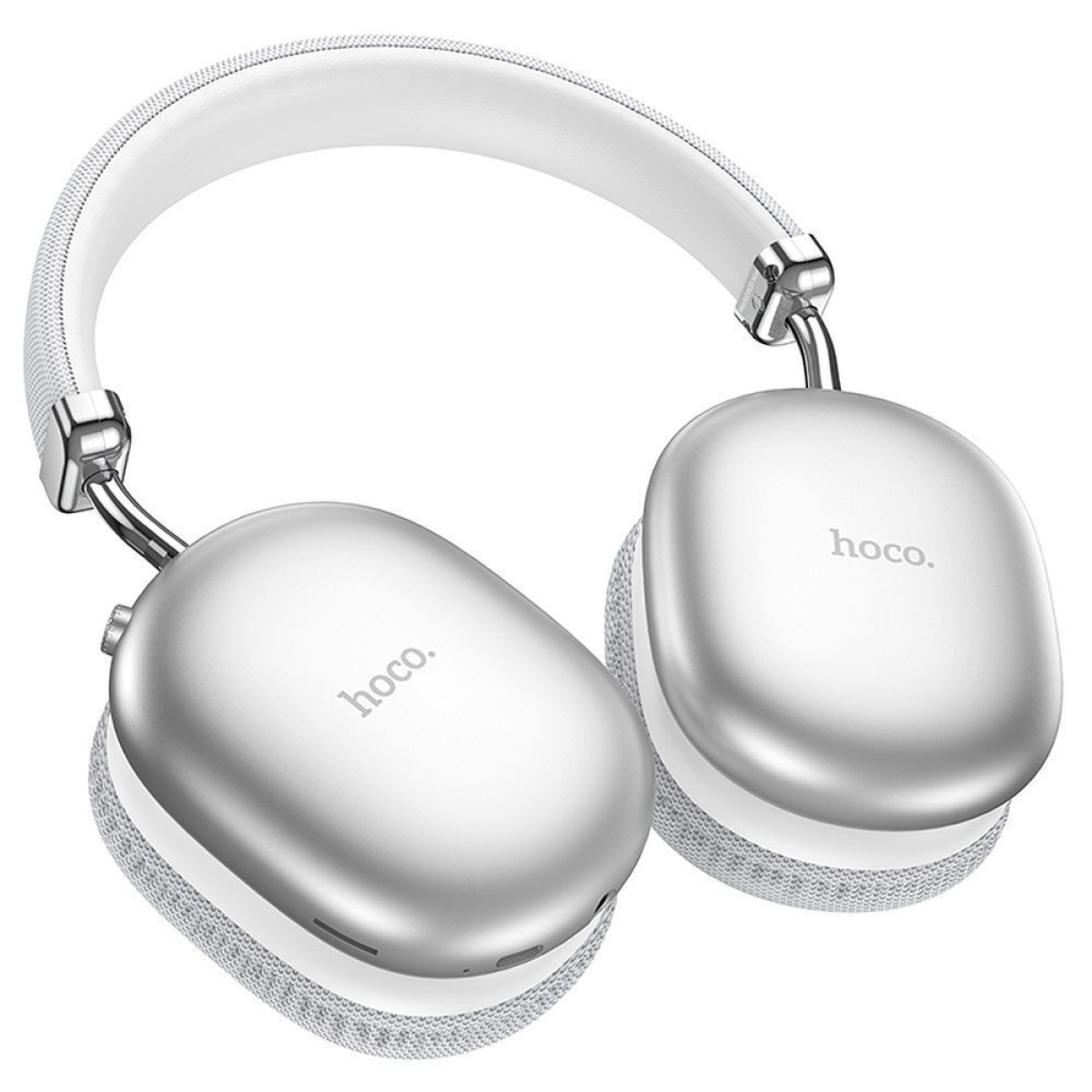 Hoco W35 Max Joy Ασύρματα/Ενσύρματα Over-Ear Ακουστικά Bluetooth με Μικρόφωνο, TF Card & AUX – Ασημί