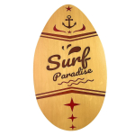 Ξύλινη Σανίδα Skimboard Surf 76x45cm – SummerTiempo 622163