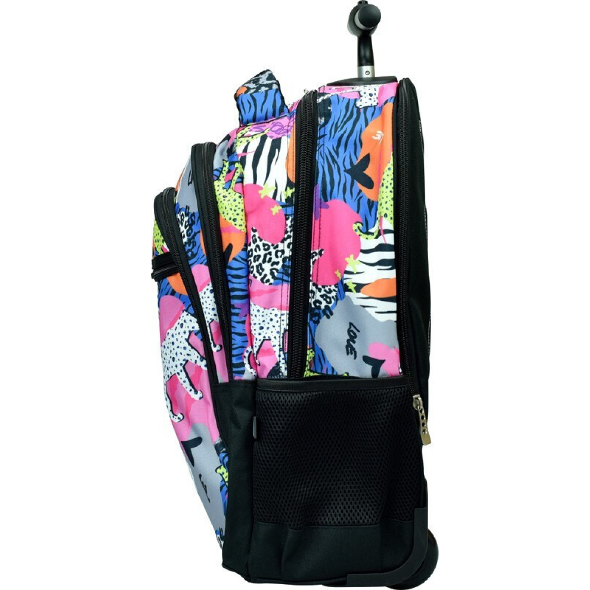 Trolley Σχολική Τσάντα No Fear Bold Africa 48x33x28cm – Ανατομική Πλάτη, Θήκη Οργάνωσης & Προστασία Ροδών