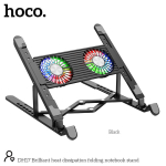 Hoco DH17 Cooling Pad με 2 Ανεμιστήρες & RGB Φωτισμό για Laptop έως 17.3” – Μαύρο