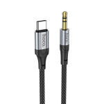 Hoco UPA26 Fresh Καλώδιο Ήχου USB-C σε 3.5mm AUX – 1 Μέτρο - Μαύρο