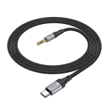 Hoco UPA26 Fresh Καλώδιο Ήχου USB-C σε 3.5mm AUX – 1 Μέτρο - Μαύρο