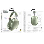 Hoco W35 Max Joy Ασύρματα/Ενσύρματα Over-Ear Ακουστικά Bluetooth με Μικρόφωνο, TF Card & AUX – Πράσινο