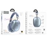 Hoco W35 Max Joy Ασύρματα/Ενσύρματα Over-Ear Ακουστικά Bluetooth με Μικρόφωνο, TF Card & AUX – Μπλέ