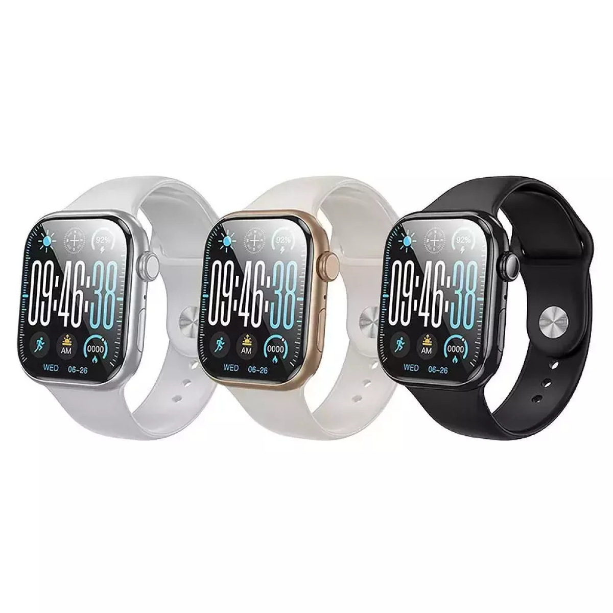 HOCO Y30 Smartwatch με Bluetooth Κλήσεις | Οθόνη 2.0” | IP67 | Μέτρηση Παλμών & Οξυγόνου – Ασημί