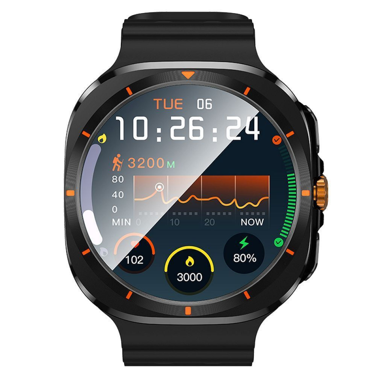 Hoco Y29 Smartwatch με Bluetooth Κλήσεις & IP67 Αδιαβροχοποίηση – Μαύρο