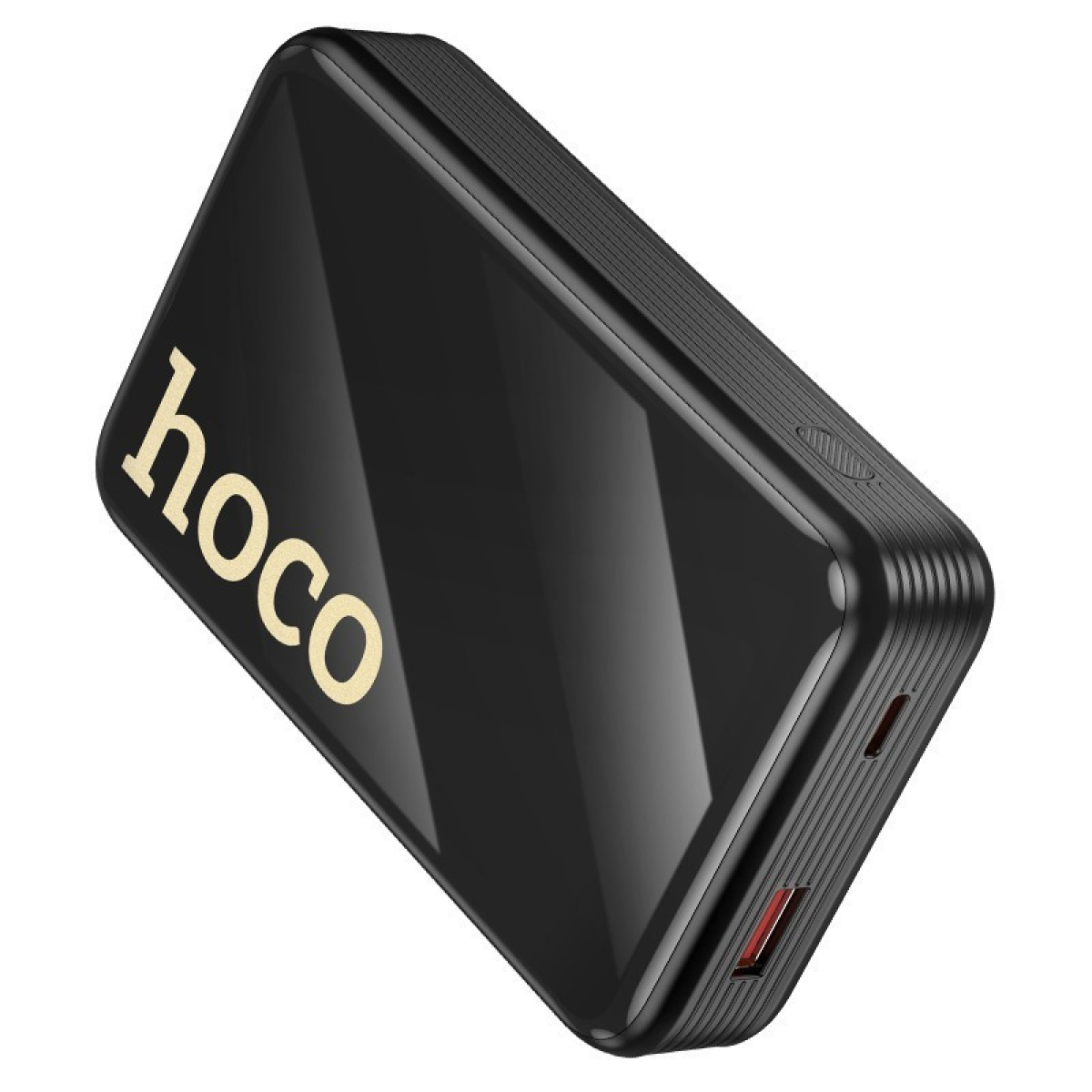 Hoco Q37A Graceful Power Bank 20000mAh 22.5W με Θύρα USB-A, USB-C και 2 Ενσωματωμένα Καλώδια – Μαύρο