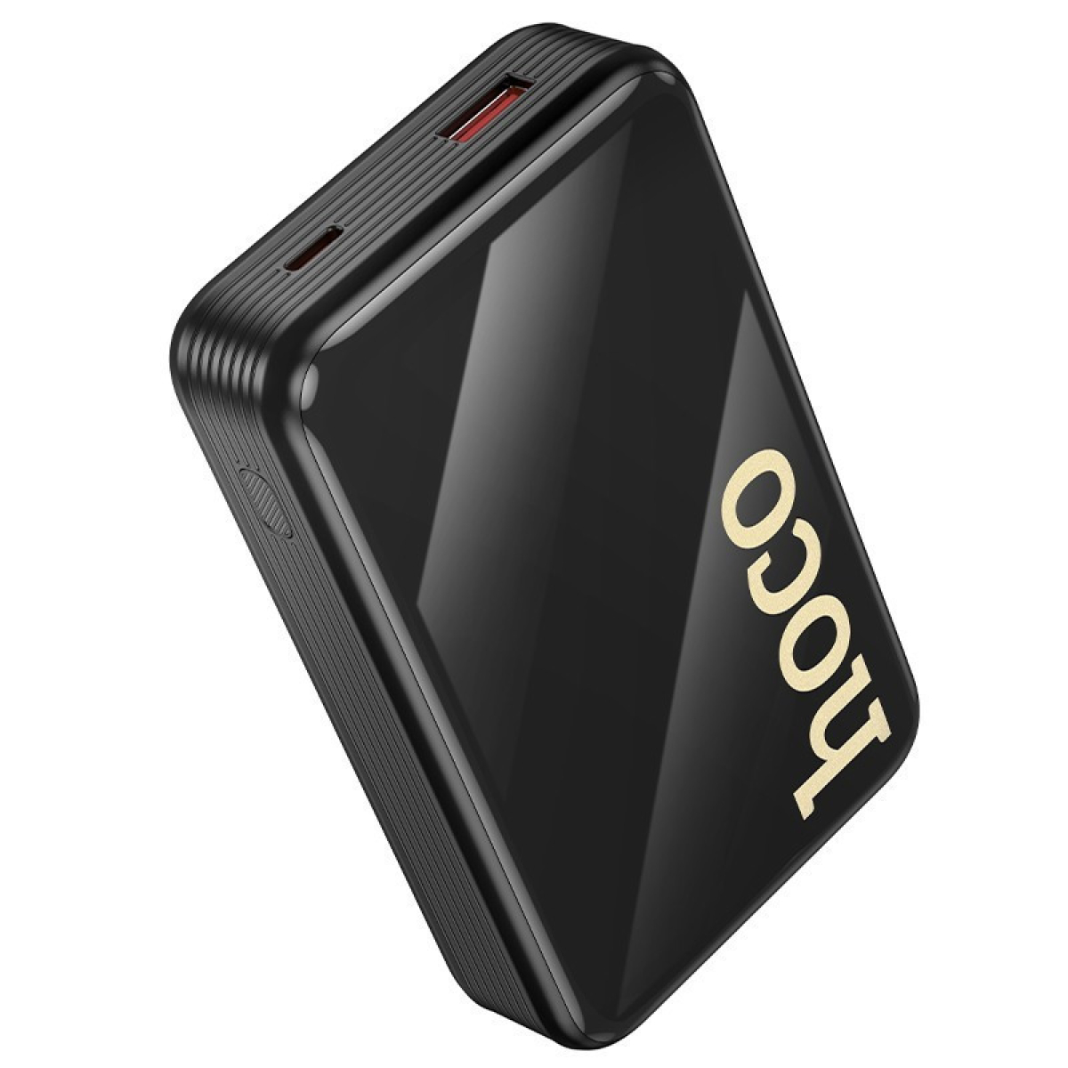 Hoco Q37A Graceful Power Bank 20000mAh 22.5W με Θύρα USB-A, USB-C και 2 Ενσωματωμένα Καλώδια – Μαύρο