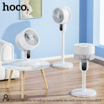 Hoco DF10 Ανεμιστήρας Ορθοστάτης με Τηλεχειριστήριο, 3 Ταχύτητες, Touch Panel & Ρυθμιζόμενο Ύψος – Λευκός