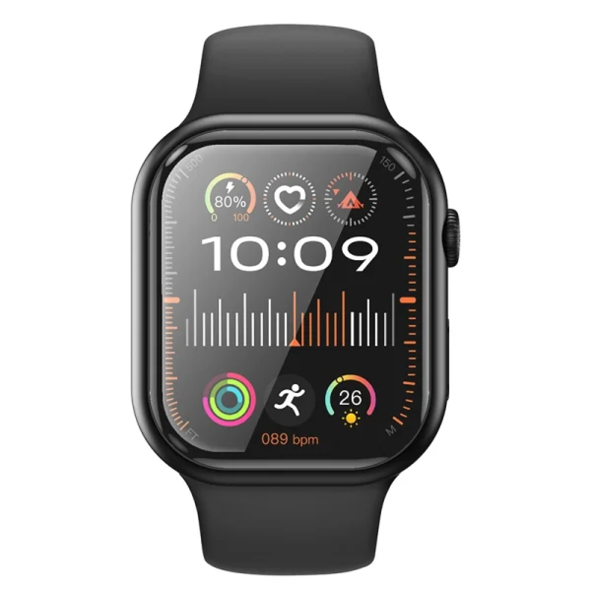 Hoco Y23 Smartwatch Bluetooth 5.3 με Υποστήριξη Κλήσεων – Οθόνη 2.02” & Αδιάβροχη Προστασία IP67 - Μαύρο