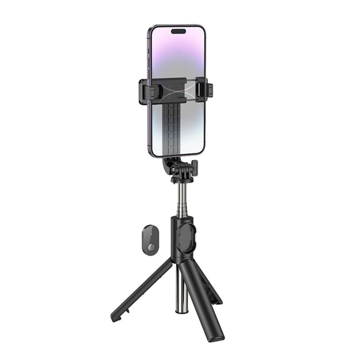 Borofone DBY01 Βάση Στήριξης & Selfie Stick Bluetooth με Τηλεχειρισμό – 70cm – Μαύρο
