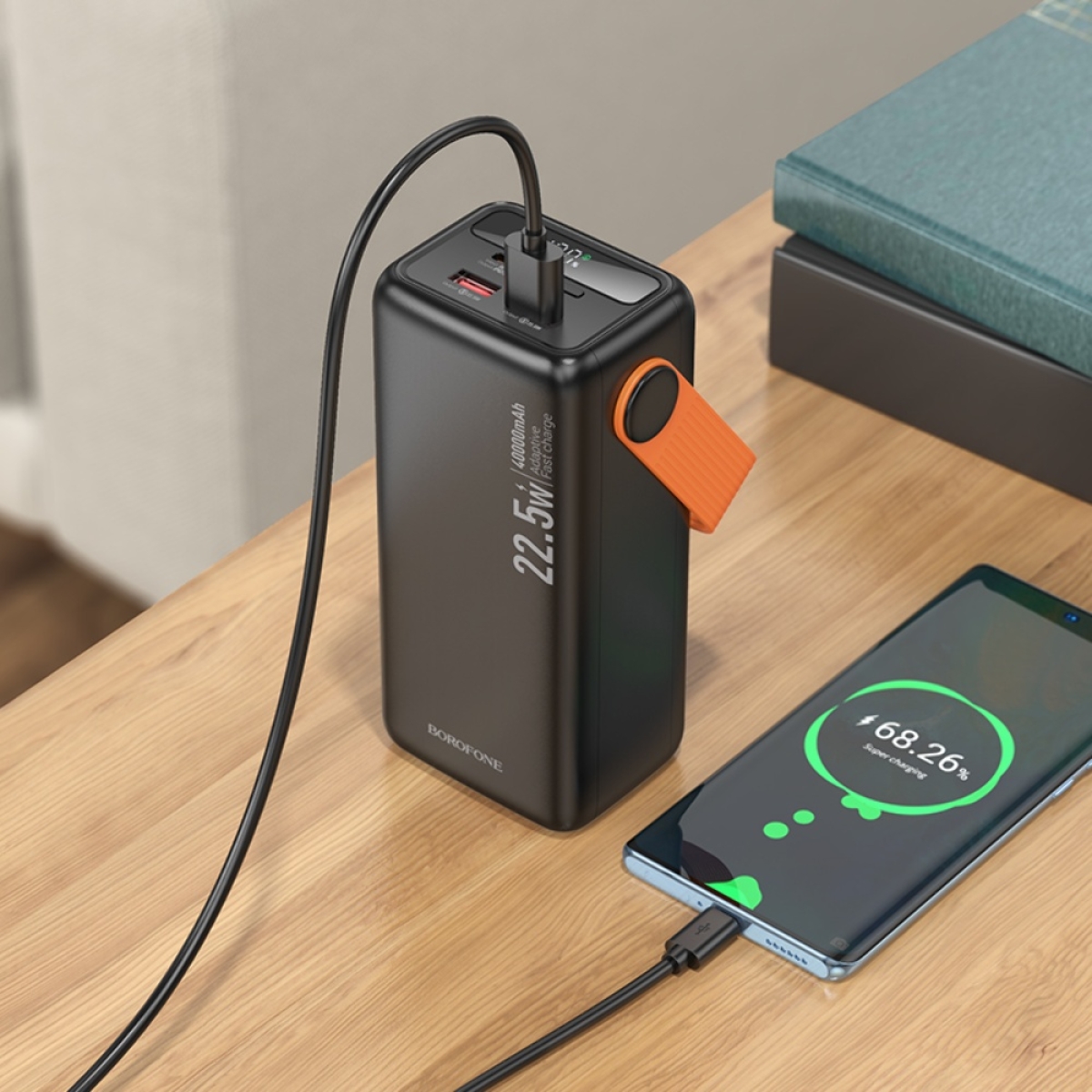 Power Bank Borofone BJ66 40000mAh 22.5W + PD 20W – Μαύρο
