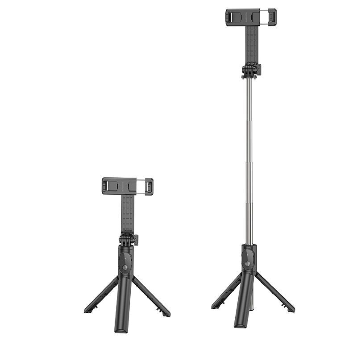 Borofone DBY01 Βάση Στήριξης & Selfie Stick Bluetooth με Τηλεχειρισμό – 70cm – Μαύρο