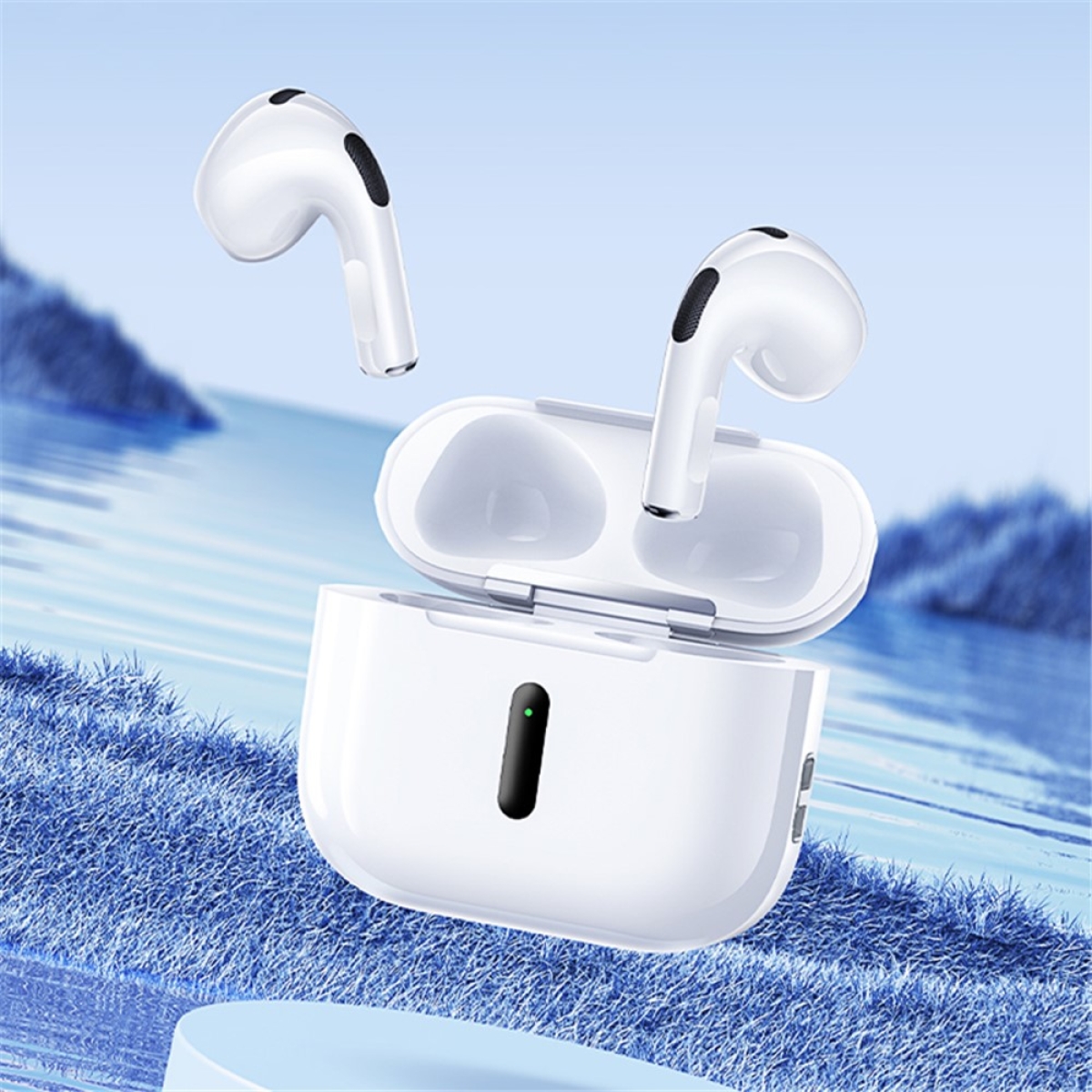 REMAX PD-BT420 Ασύρματα Bluetooth Ακουστικά True Wireless – ANC+ENC, Ήχος HD, Έξυπνος Χειρισμός Αφής – Λευκά