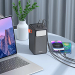 Hoco J142 Power Bank 100000mAh 22.5W με 8 Θύρες (6x USB-A, 2x USB-C) – Μαύρο