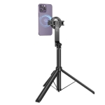 Hoco K25 Μαγνητικό Selfie Stick με Τρίποδο έως 1,5m & Ασύρματο Τηλεχειριστήριο – Μαύρο
