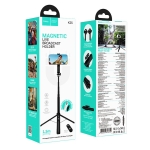 Hoco K25 Μαγνητικό Selfie Stick με Τρίποδο έως 1,5m & Ασύρματο Τηλεχειριστήριο – Μαύρο - Image 9
