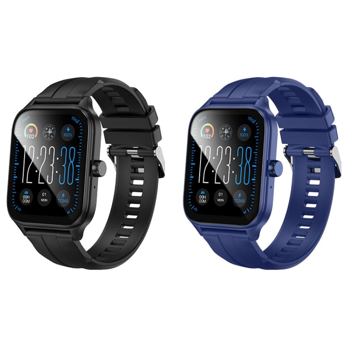 Hoco Y27 Smartwatch με Bluetooth Κλήσεις, Οθόνη 1.95” & Παρακολούθηση Υγείας – Μπλε