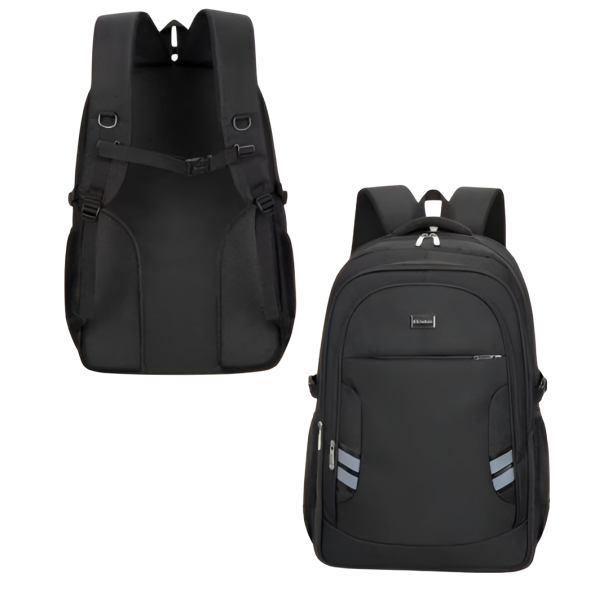 Αδιάβροχο Σακίδιο Πλάτης 63x40x21cm Mαύρο Με Αντανακλαστικές Ρίγες 7318