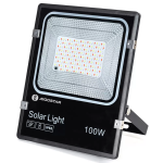 Αδιάβροχος ηλιακός προβολέας RGB 100W με πάνελ και τηλεχειριστήριο Aigostar - μαύρο - Image 2