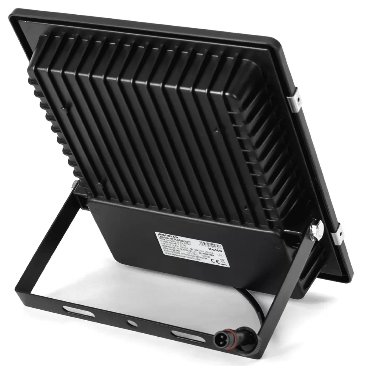 Αδιάβροχος ηλιακός προβολέας RGB 100W με πάνελ και τηλεχειριστήριο Aigostar - μαύρο - Image 4