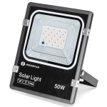 Αδιάβροχος ηλιακός προβολέας RGB 50W με πάνελ και τηλεχειριστήριο Aigostar - μαύρο - Image 2