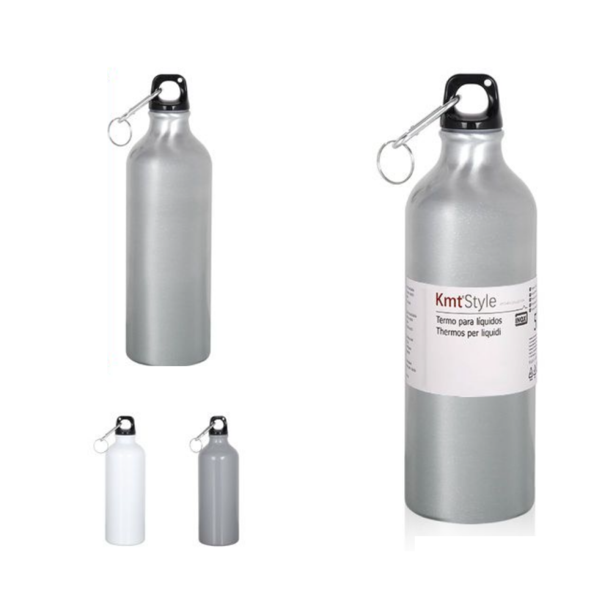 Ανοξείδωτο Αθλητικό Μπουκάλι Θερμός 500ml Κmt Style 2403933 Λευκό