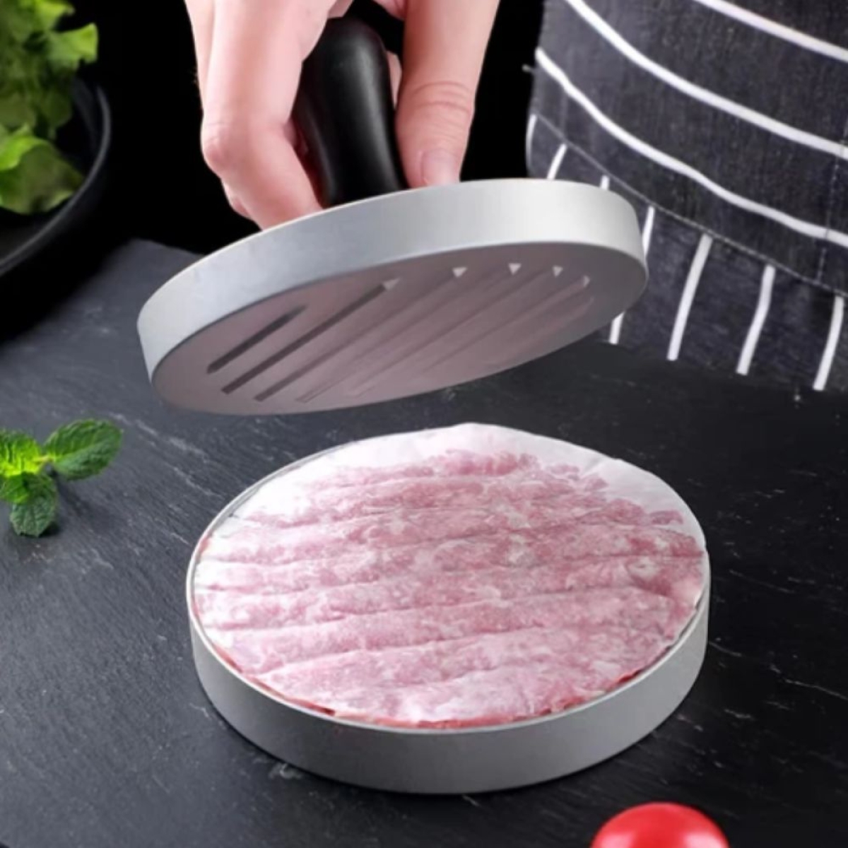 Αντικολλητική Πρέσα 11.5cm Για Μπιφτέκια Με Λαβή Kmt Style 5403963