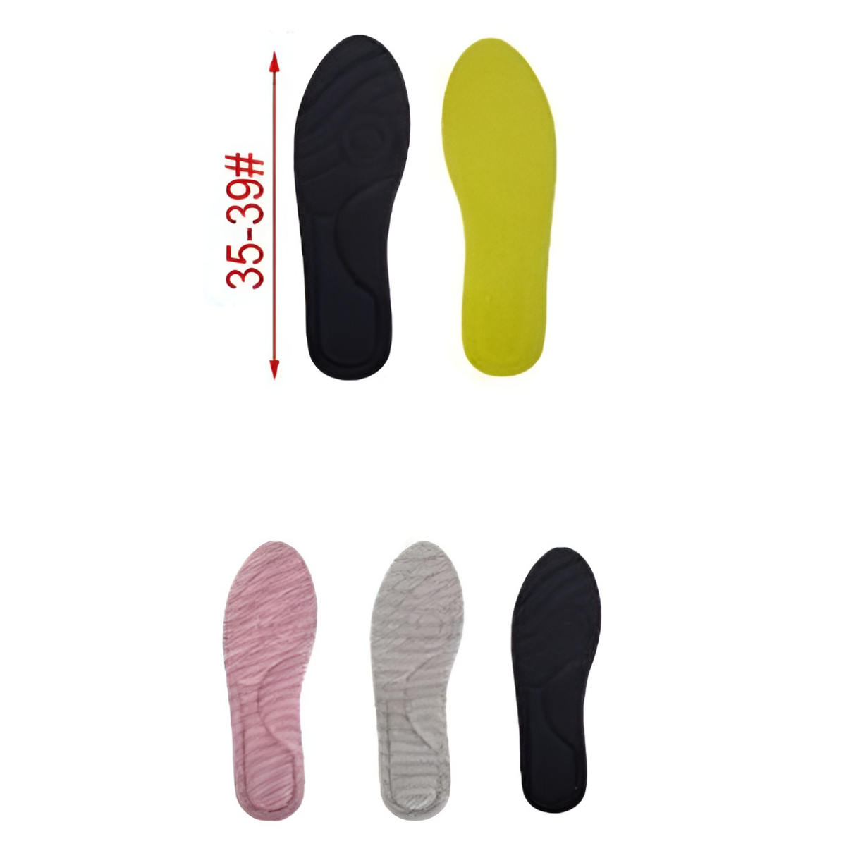 Αντιολισθητικοί πάτοι παπουτσιών 35-39 3280436 γκρι - Image 2